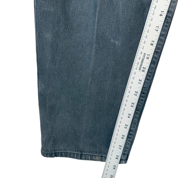 Y2K Vintage Pendleton Black Gray Denim Jeans Wide Leg Womens Size 14 - Picture 6 of 7